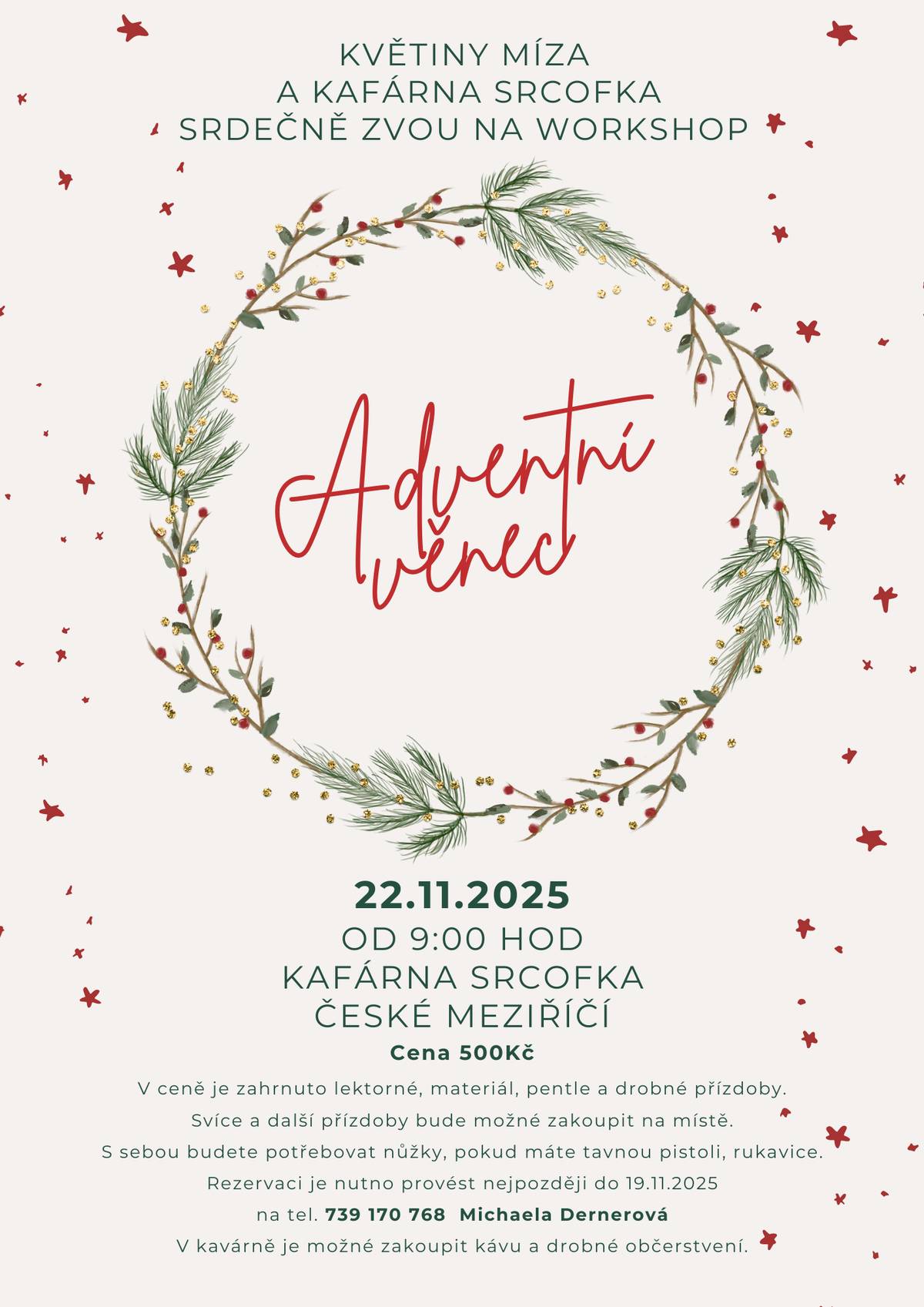 Workshop v kafárně.