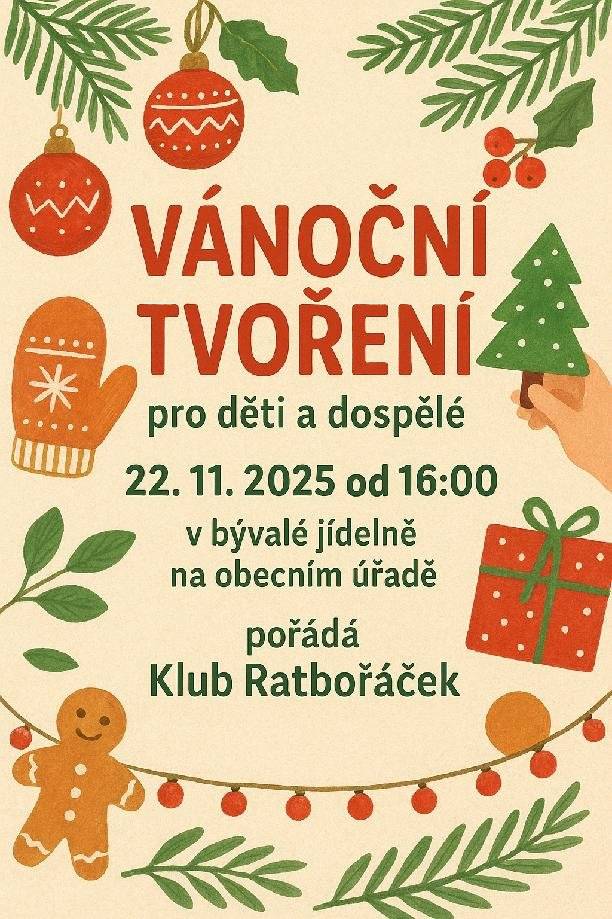 Klub Ratbořáček vás srdečně zve