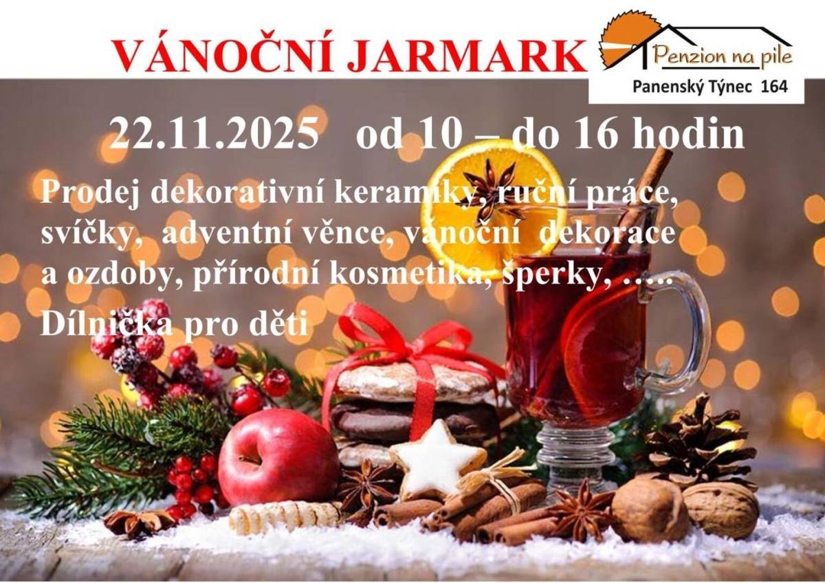 Bohužel ze zdravotních důvodů neproběhne čtvrteční schůzka ohledně dotací a zateplování domů. O náhradním termínu vás budeme včas informovat.  V sobotu 22.11. od 10hod přijdte pro první vánoční atmosféru do Penzionu Na Pile, kde se uskuteční jarmark a dílnička pro děti.