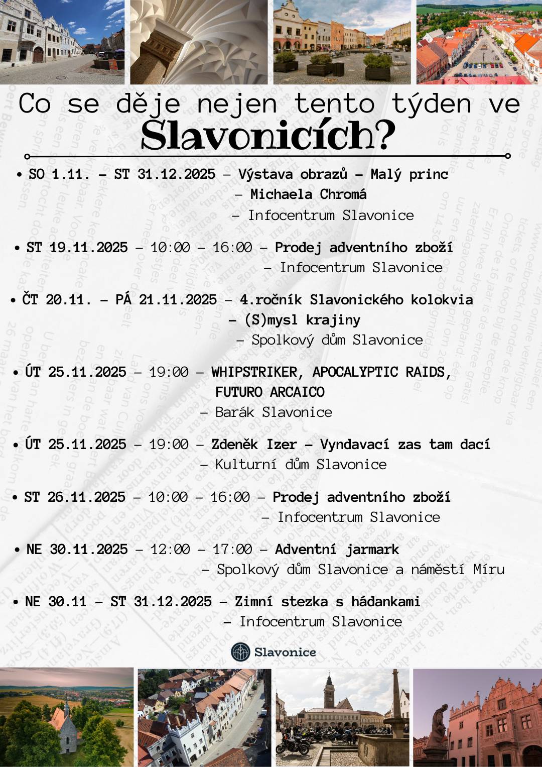 Co se děje nejen tento týden ve Slavonicích?