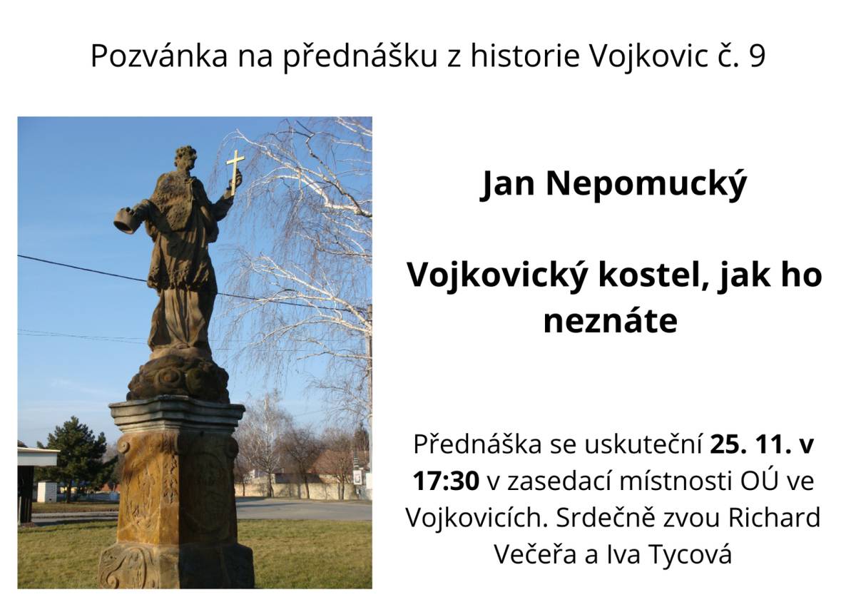 Jan Nepomucký; Vojkovický kostel, jak ho neznáte.