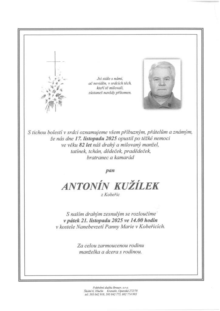 Smuteční oznámení