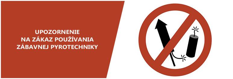 Vážení občania, opätovne upozorňujeme a pripomíname, že od 1.januára 2024 je obmedzený predaj a celoročne  zakázané používanie niektorých pyrotechnických výrobkov kategórie F2 a F3, ktorými sú petardy, zábleskové petardy...