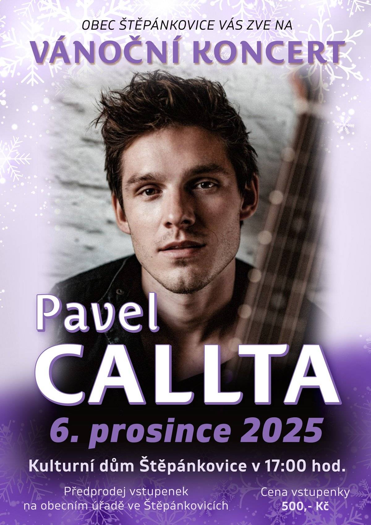 Kdy: 6. 12. 2025 od 17:00 hod. Kde: Kulturní dům Štěpánkovice