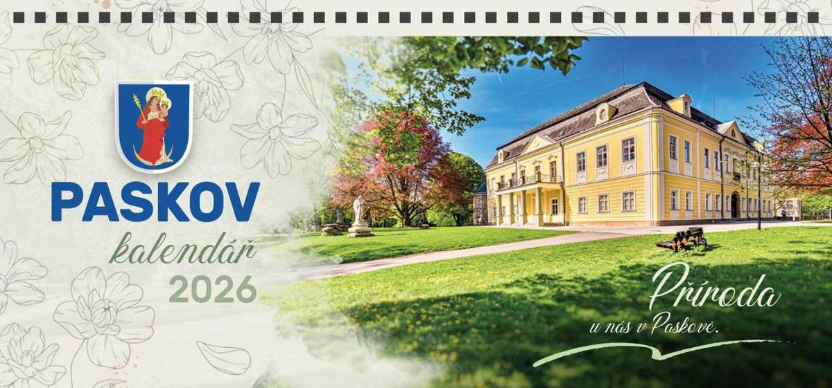 Vážení občané, kalendáře pro nadcházející rok 2026 si můžete vyzvednout na Městském úřadě v přízemí vpravo, v prostorách bývalé pošty. K dispozici jsou během standardních úředních hodin.