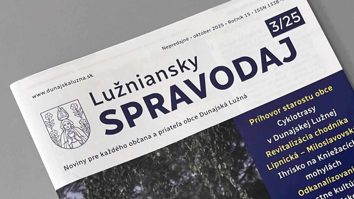 Pripravujeme pre Vás príjemné čítanie na dlhé zimné večery. Vytvorte s nami štvrté tohtoročné vydanie Lužnianskeho spravodaja. Prispejete vašimi článkami, postrehmi či fotografiami zachytávajúcimi dianie v našej obci.