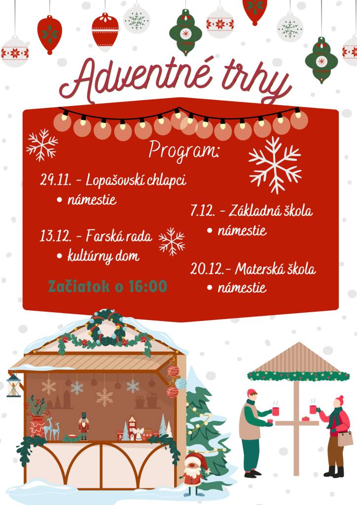 Pozvánka - Adventné trhy