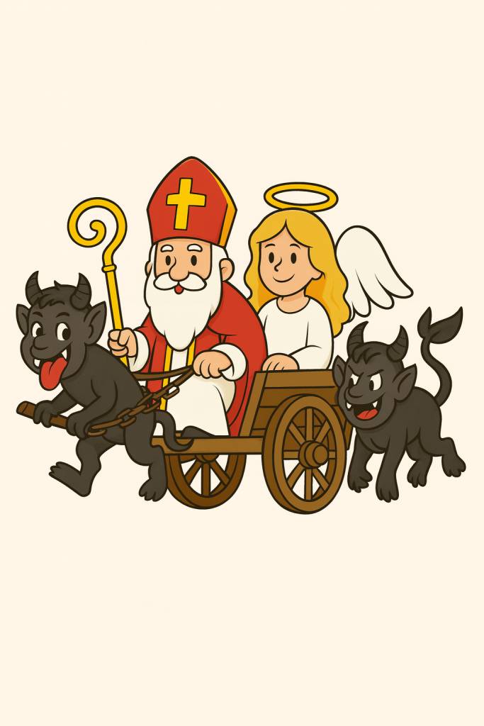 Mikuláš s andělem a čerty projedou 5. prosince 2025 Přísečnou a po předchozí domluvě se zastaví i u vašeho domu.