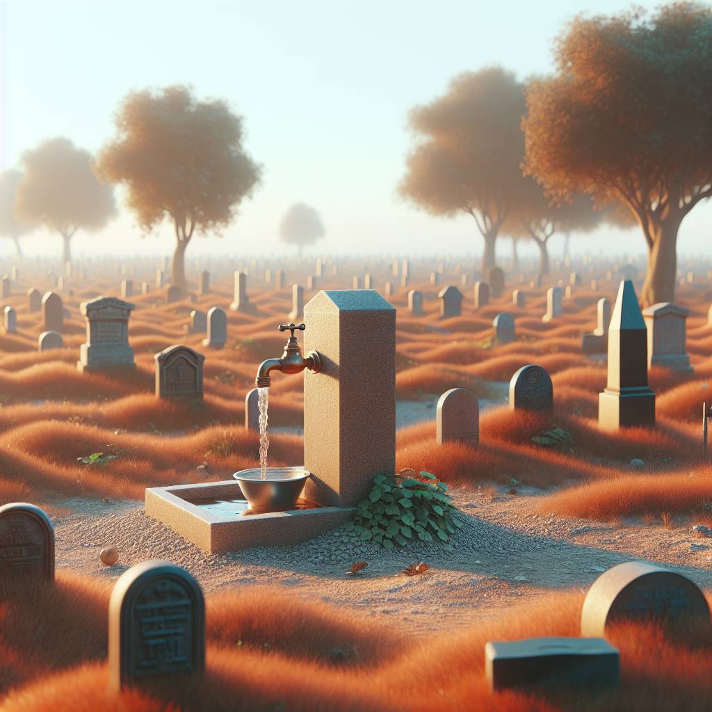 Oznamujeme, že na cintoríne bola voda odstavená.