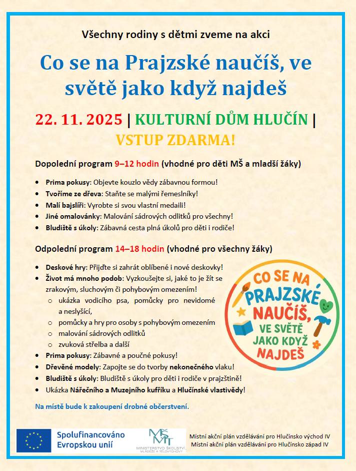 Kdy: 22. 11. 2025 Kde: Kulturní dům Hlučí