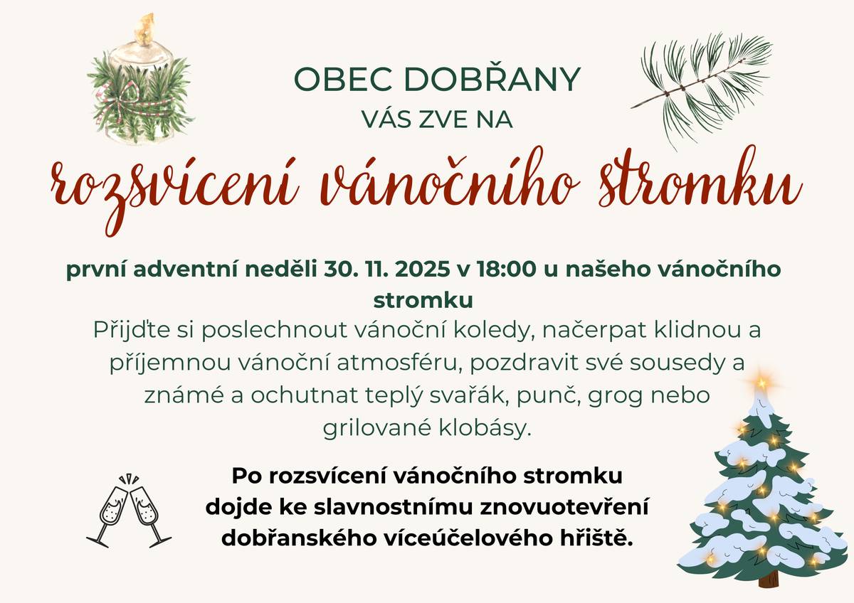 V neděli 30.11.2025 od 18.00 h.