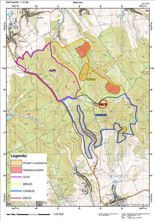Oznámení o konání výcviku 74. mpr Bučovice na pozemcích VLS v měsíci prosinci 2025