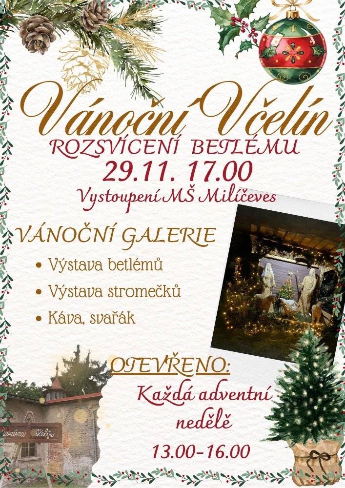 Program adventu ve včelíně v Milíčevsi