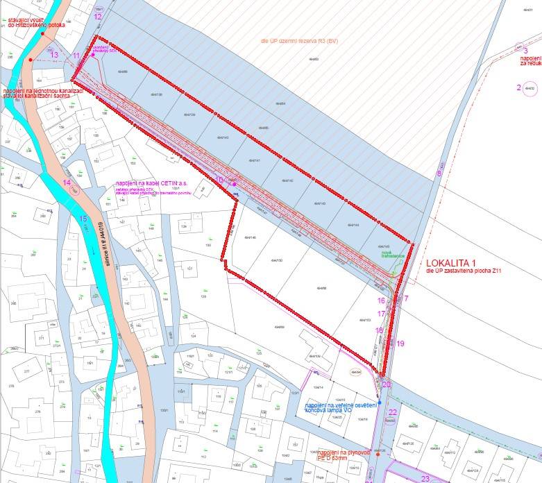Projektová dokumetace řeší zasíťování nezastavěné části obce Černotín, v blízkosti stávajícího vodojemu. Lokalita č. 1 je dle územního plánu účinného od 25. 3. 2021 plochou Z11 a je určena pro plochu bydlení v rodinných domech. V rámci stavby bude zbudována technická infrastruktura pro 13 RD.