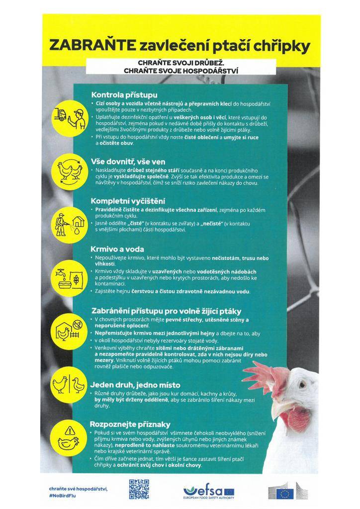 Chraňte svoji drůbež, chraňte svoje hospodářství