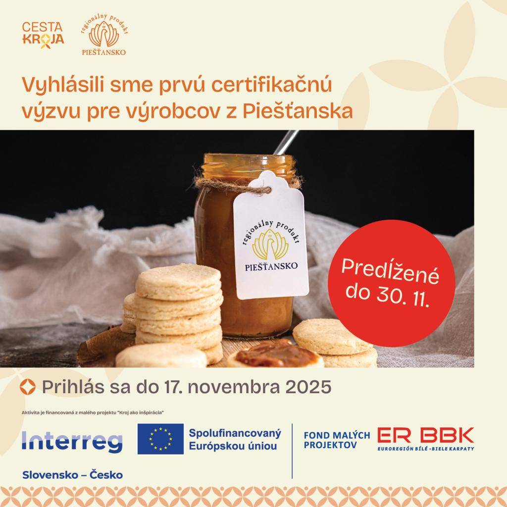 Termín registrácie je predĺžený do 30. novembra 2025