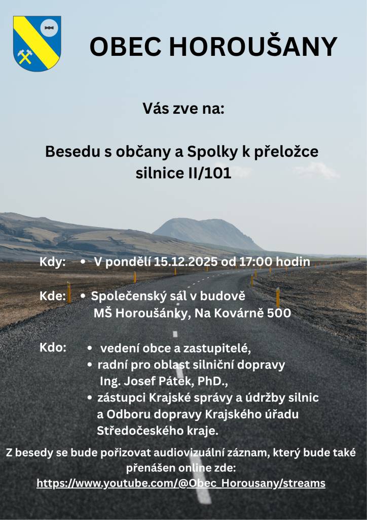 V pondělí 15.12.2025 od 17:00 hodi