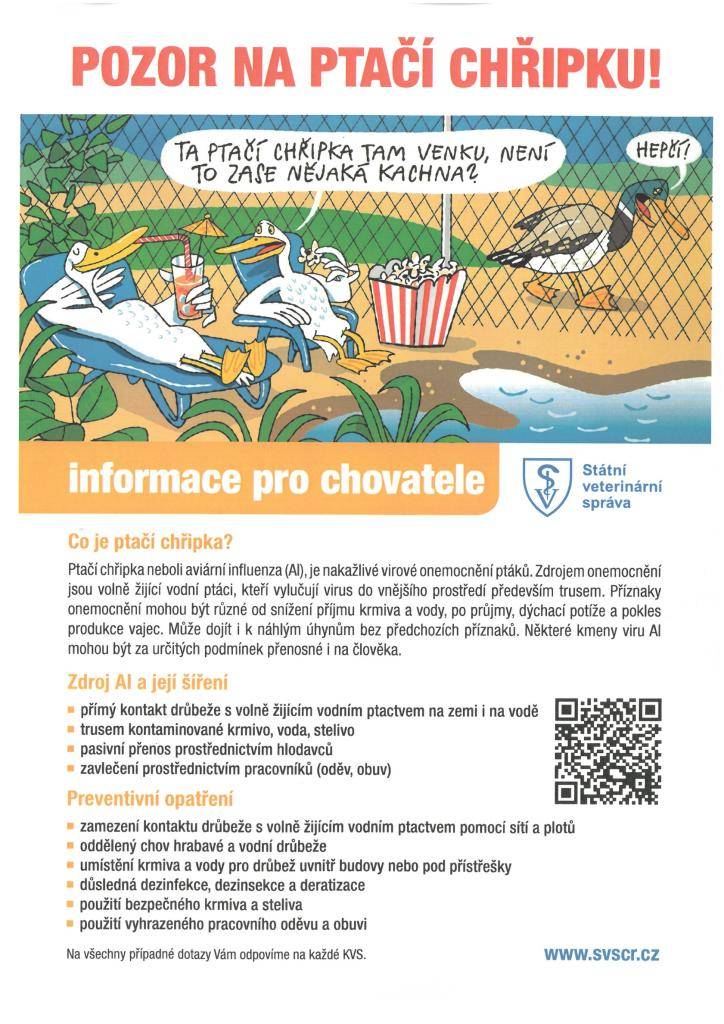 Pozor na ptačí chřipku.