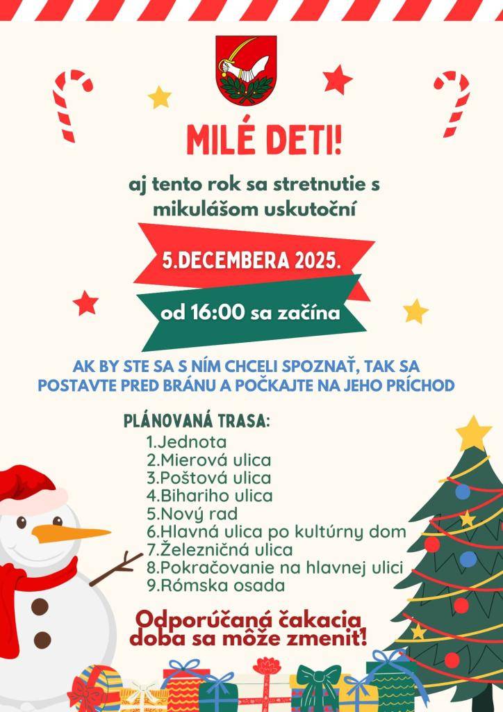 Aj tento rok sa stretnutie s Mikulášom uskutoční 05. decembra 2025!