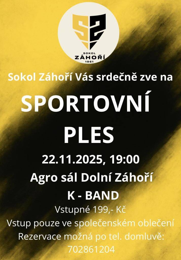 Už zítra se můžete těšit na ples s tombolou....