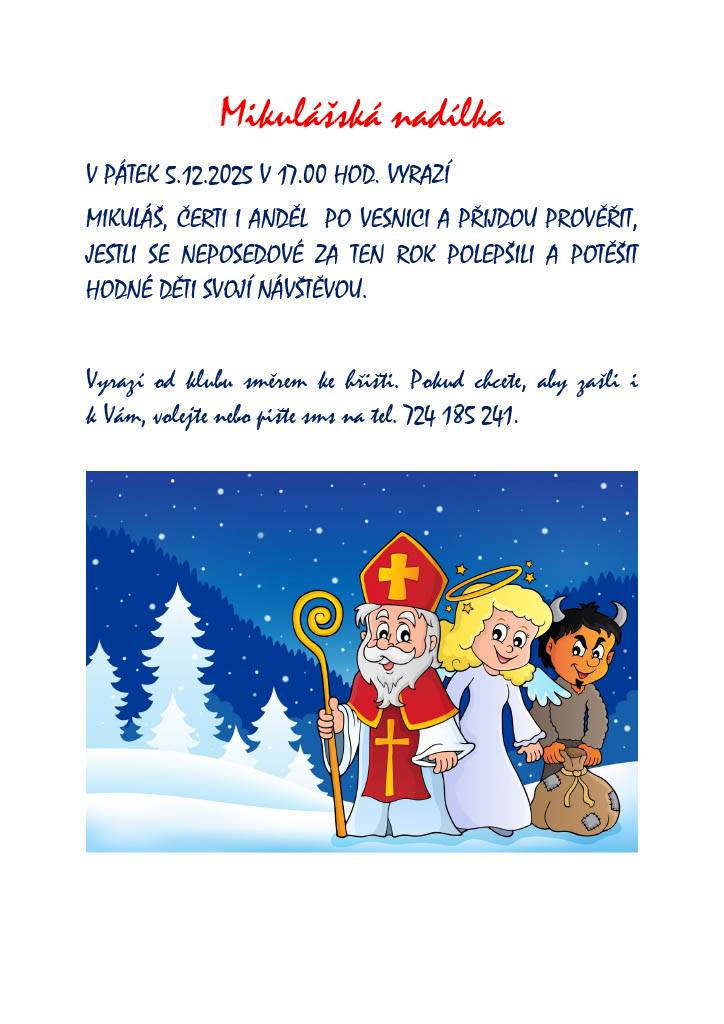 Mikulášská nadílka 5.12.2025
