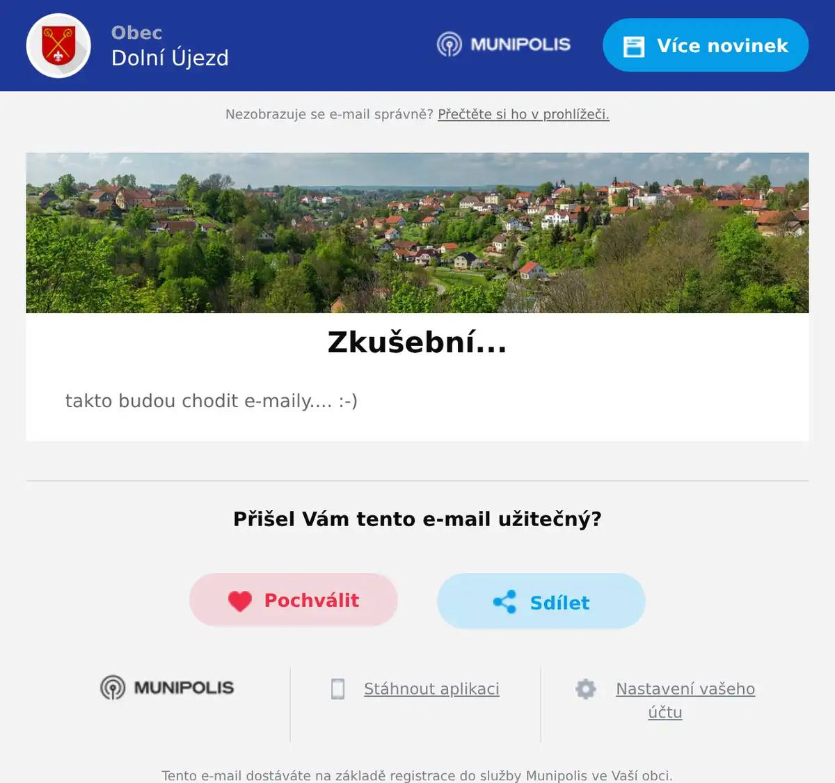 takto budou chodit e-maily.... :-)