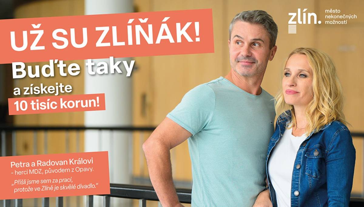 Zlín - Statutární město Zlín spouští historicky první motivační kampaň, jejímž cílem je zvýšit počet obyvatel s trvalým pobytem ve městě. Každý, kdo se k trvalému pobytu ve Zlíně přihlásí mezi 7. říjnem a 31. prosincem 2025, získá od města peněžní odměnu ve výši 10 tisíc korun. Rada města Zlína rozhodla o vyhlášení Veřejného příslibu odměny za přihlášení se k trvalému pobytu ve Zlíně v období od 7. 10. 2025 do 31. 12. 2025 na svém pravidelném zasedání v pondělí 29. září.