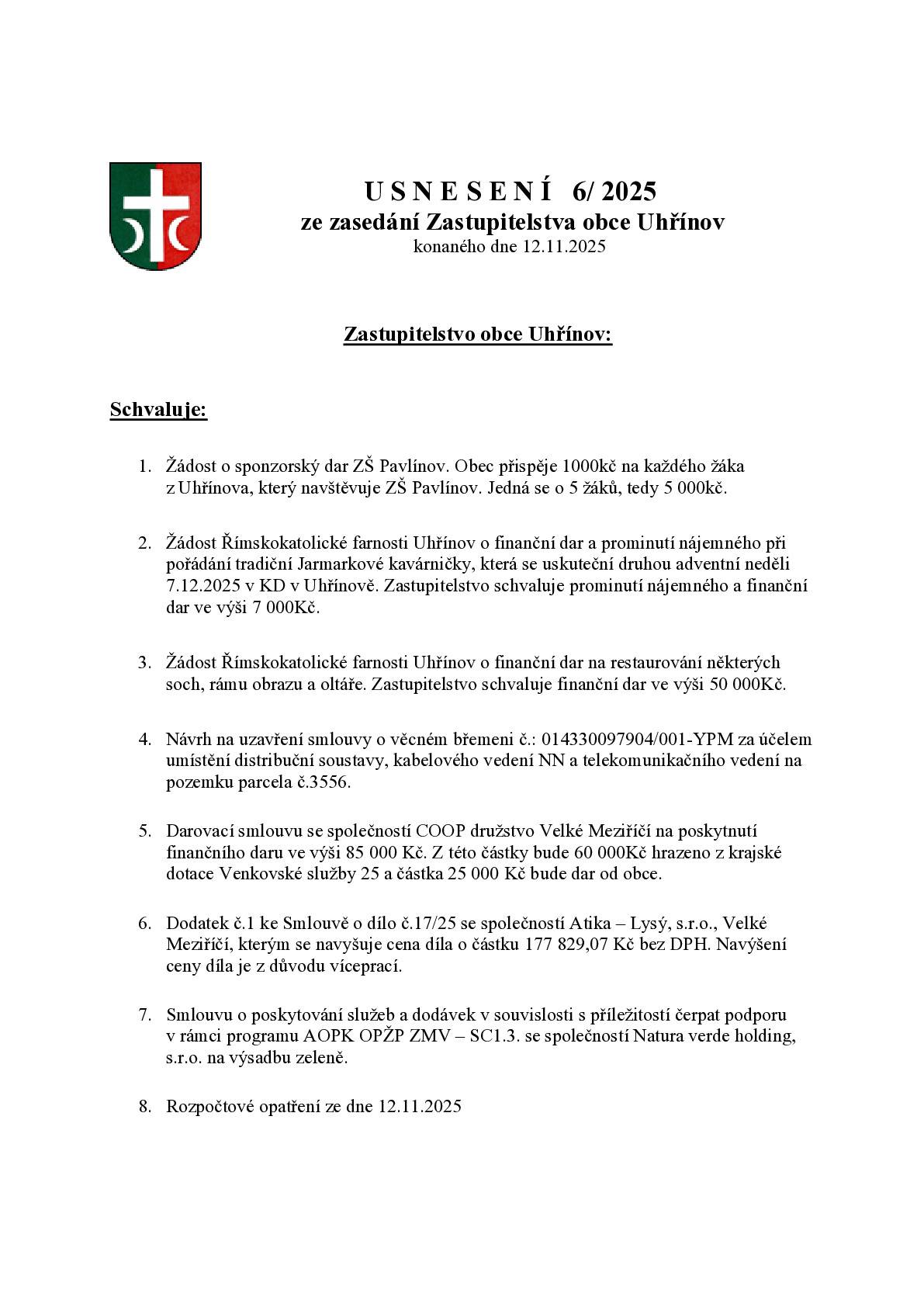 konaného dne 12.11.2025