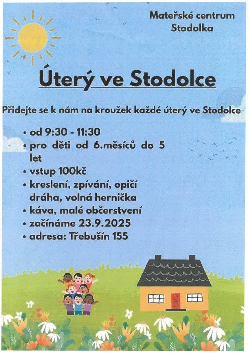 Více info - paní T. Kovářová, tel. 604 983 609