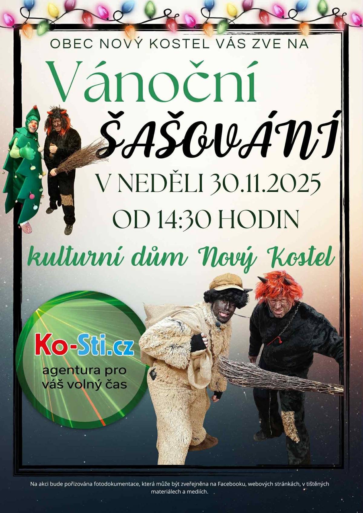 Kdy? V neděli 30. listopadu 2025 od 14.30 hodin v Kultruním domě v Novém Kostele.