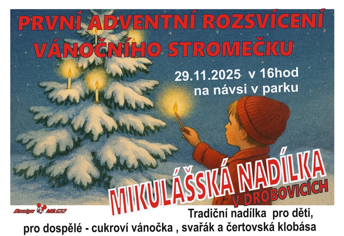 pozvánka na tradiční akci k zahájení vánočních svátku