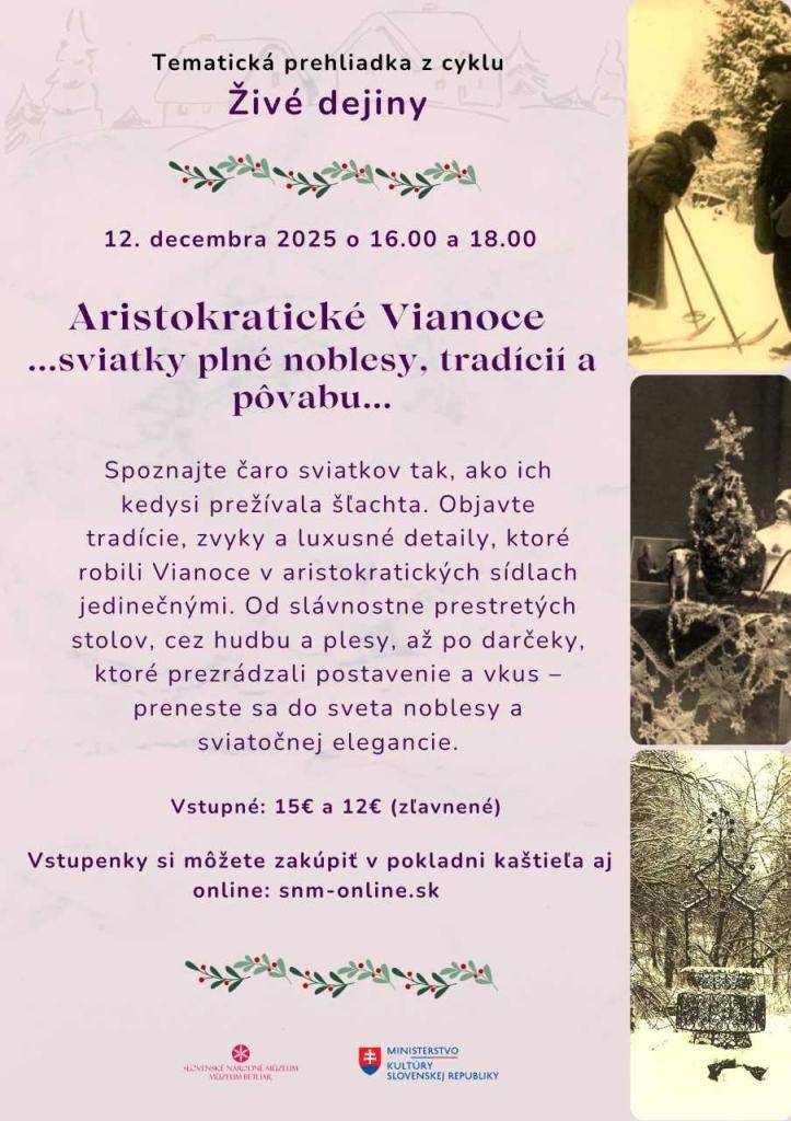 Decembrové podujatia v Múzeu Betliar