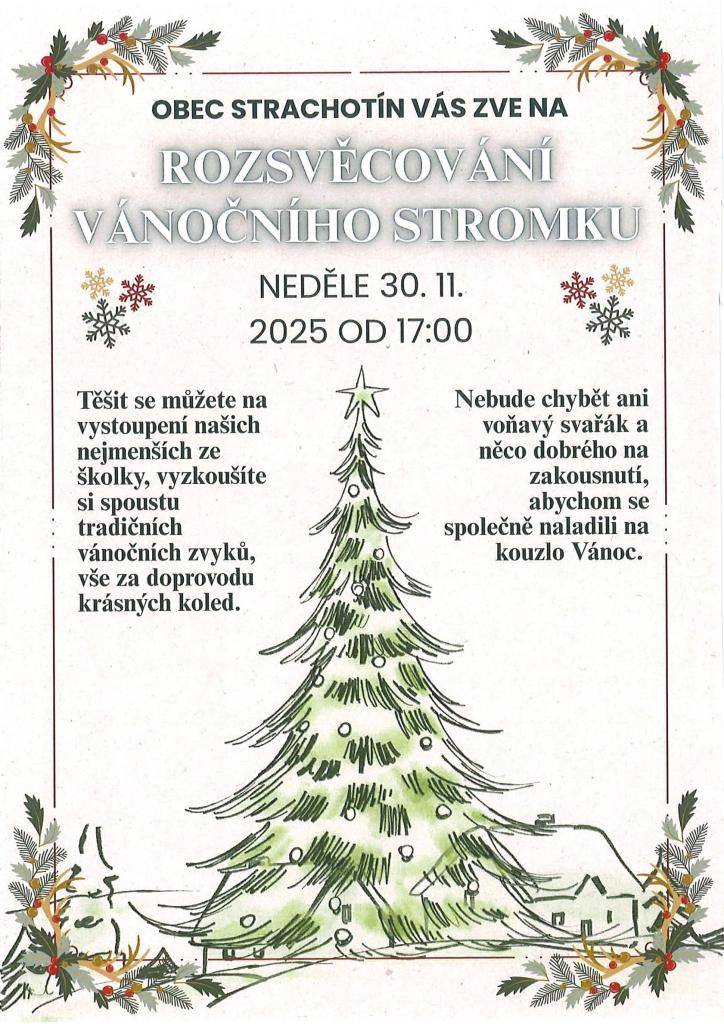 Rozsvěcování vánočního stromku