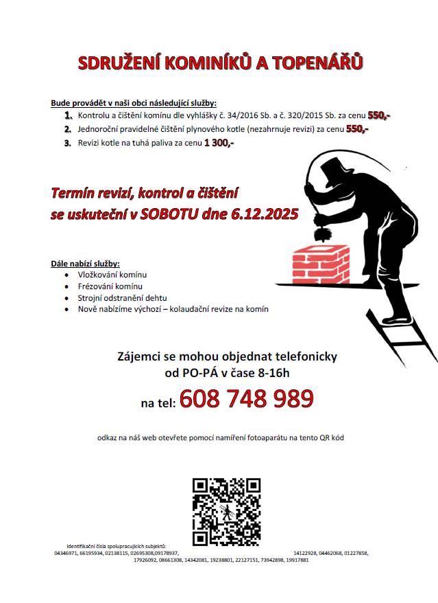 Nabídka kominických služeb