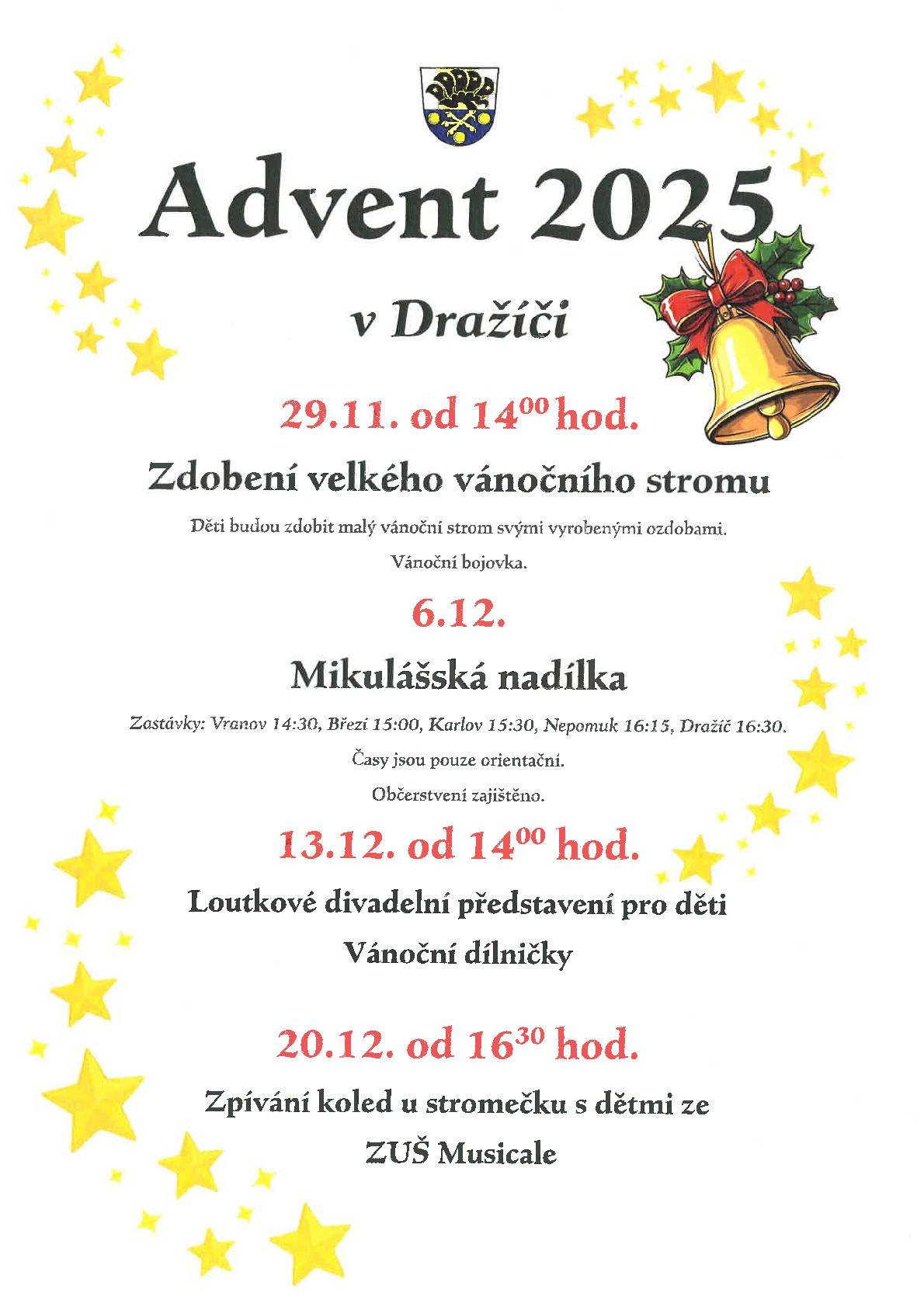 Advent 2025 v Dražíči