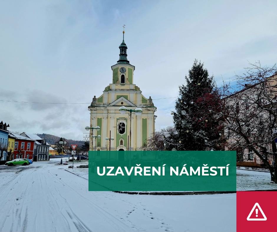 V pátek 28. listopadu 2025 bude náměstí v Městě Albrechticích uzavřeno po celý den z důvodu příprav a konání vánočního jarmarku. Děkujeme za pochopení.