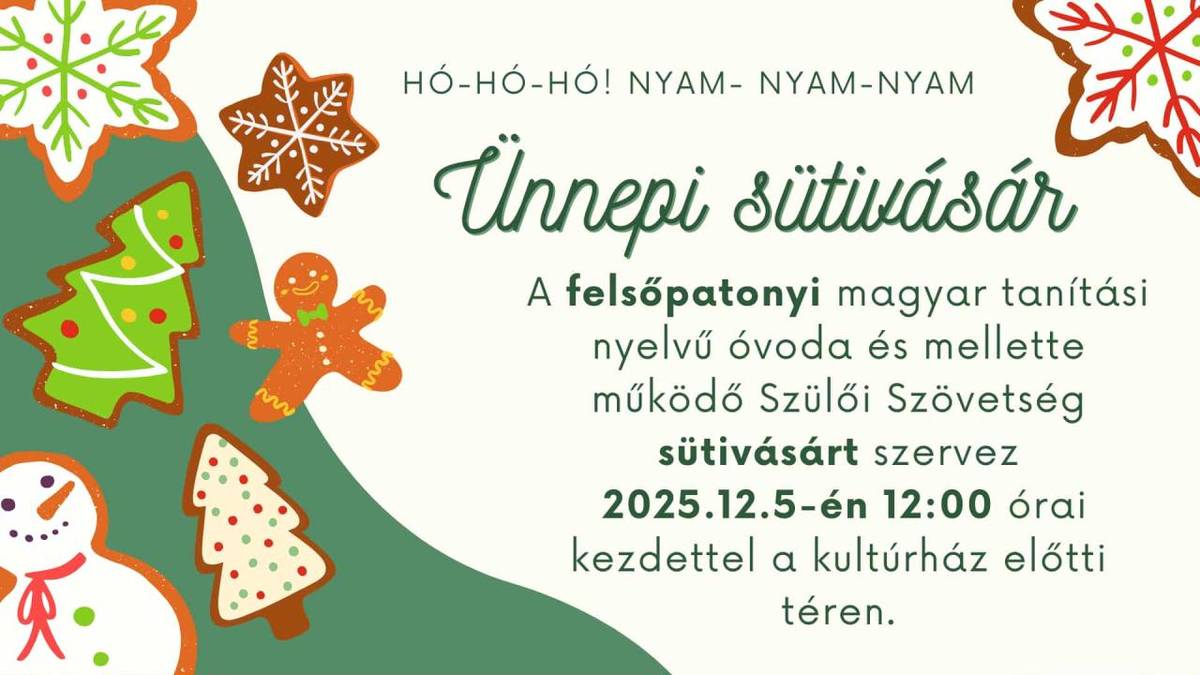 Ünnepi sütivásár - Vianočný predaj koláčov