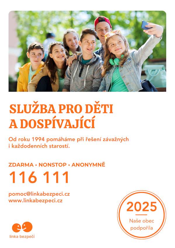 Obec Lešná podporuje Linku bezpečí