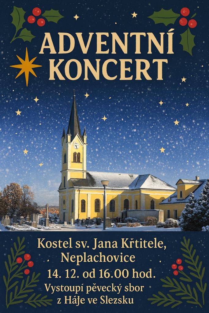 Adventní koncert v kostele v Neplachovicích