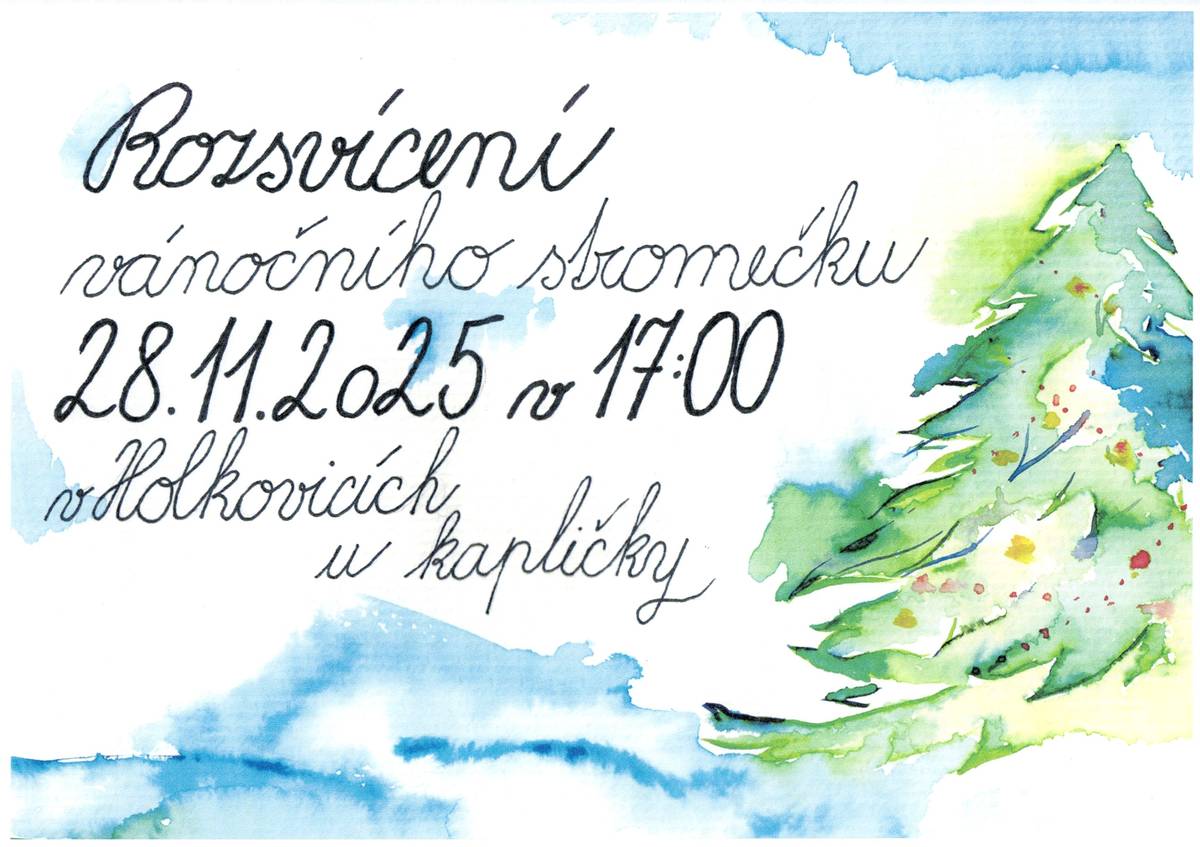 Dobrý den,  rád bych Vás pozval na kulturní události, které se budou konat tento víkend ve třech našich vesnicích. Každé místo, ač tematicky stejná událost, bude mít své vlastní kouzlo a tak, pokud máte chuť, určitě zvažte návštěvu každého z nich. V pátek 28. listopadu se v 17:00 hodin rozsvítí vánoční stromeček v Holkovicích u kapličky. Připraven bude hudební doprovod studentů konzervatoře a to na elektrickou kytaru, příčnou flétnu a keyboard, k tomu zpěv místních dětí. V sobotu 29. listopadu v 17:00 hodin se pak sejdou lidé u Obecního domu v Defurových Lažanech, aby rozsvítili svůj vánoční stromek. A víkend uzavře Rozsvícení vánočního stromu v Chanovicích, začátek taktéž od 17:00 hodin u kostela. I zde je připraven hudební program a k tomu drobné občerstvení.  Na všech místech Vás bude čekat krásná atmosféra, milí lidé a bezesporu příjemný podvečer. Všichni jste srdečně zváni!