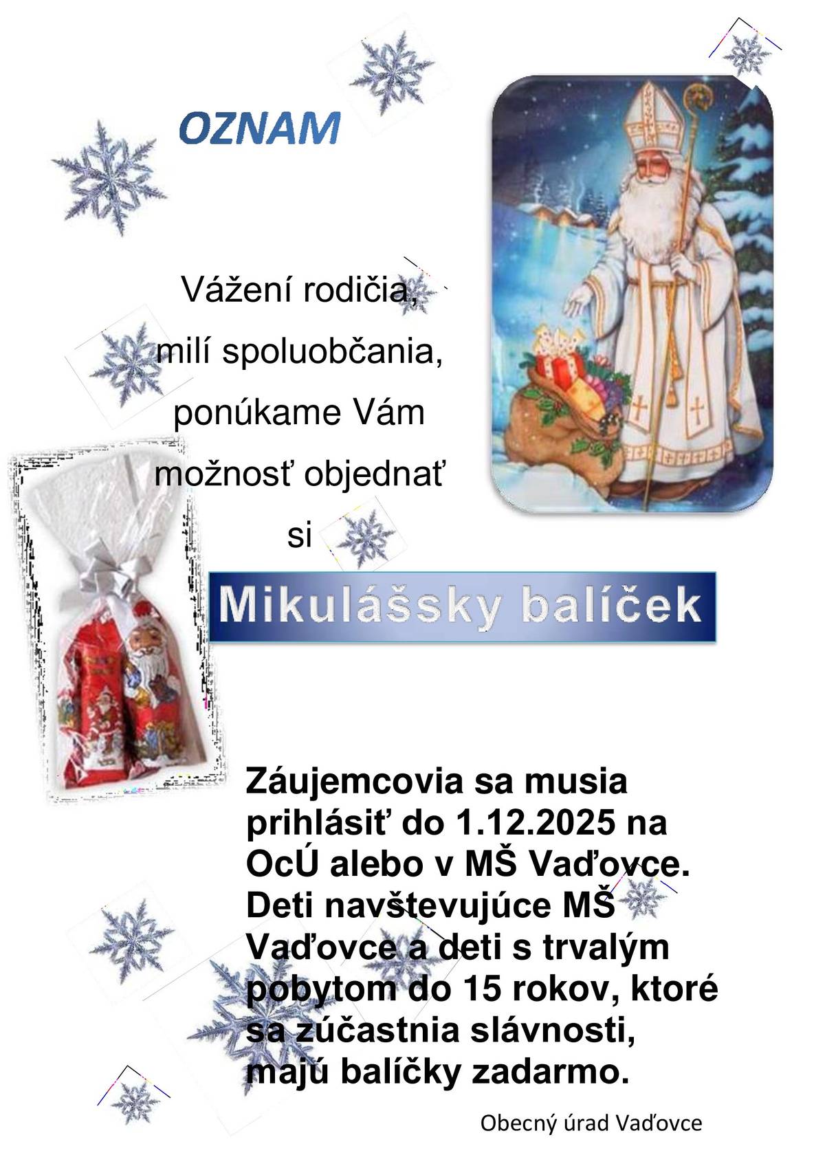 Mikulášske balíčky