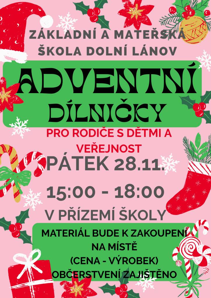 V pátek 28.11.2025 v přízemí školy.