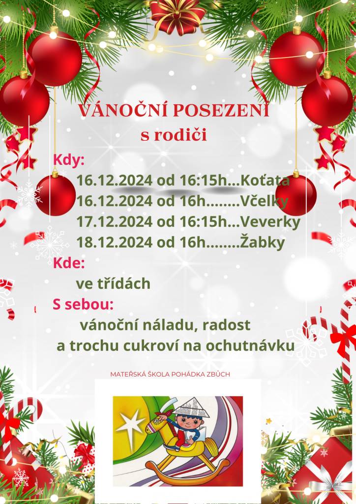 Vánoční posezení s rodiči