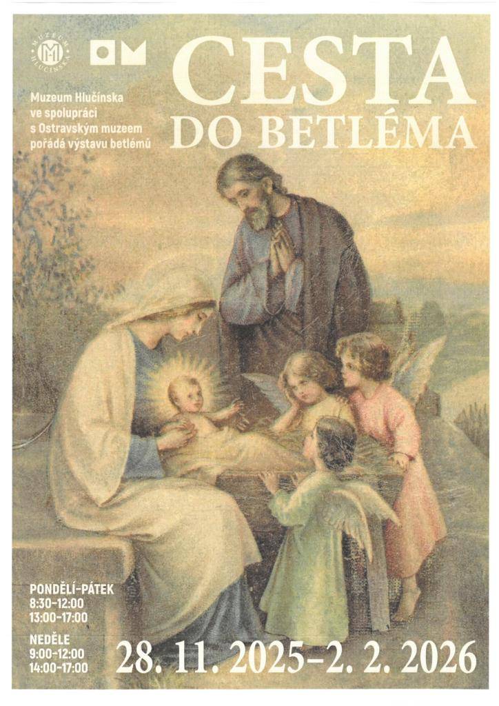 Muzeum HLučínska ve spolupráci s Ostravským muzeem pořádá výstavu betlémů "Cesta do betléma" od 28.11.2025 do 2.2.2026.