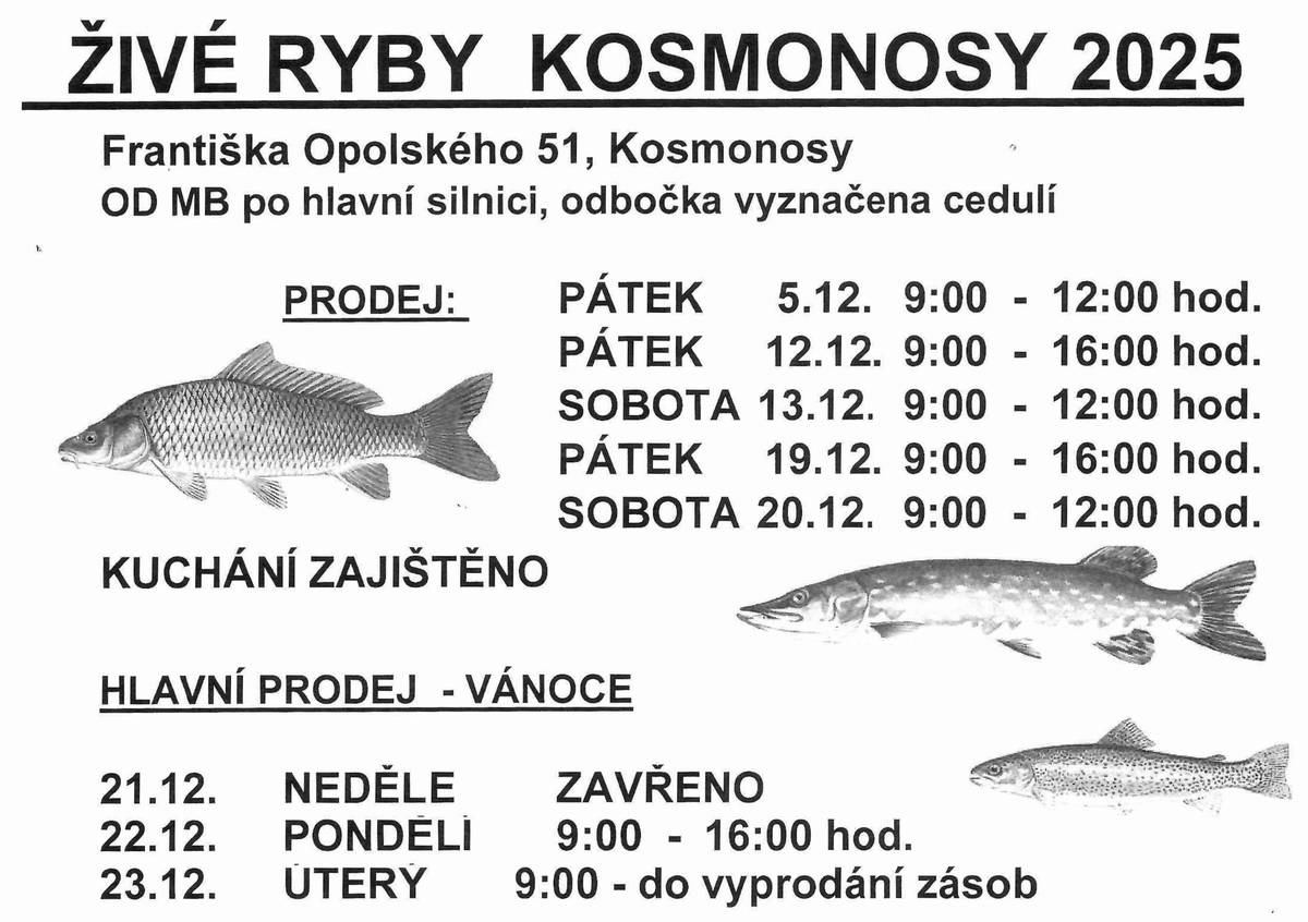 Prodej zahájen již v předvánočním čase.