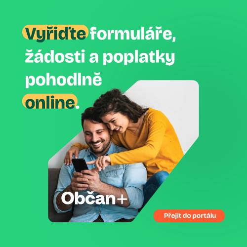 Portál Občan+ vám umožní zaplatit poplatky nebo podat žádosti pohodlně online. Bez papírů a bez omezení úředních hodin, odkudkoli.