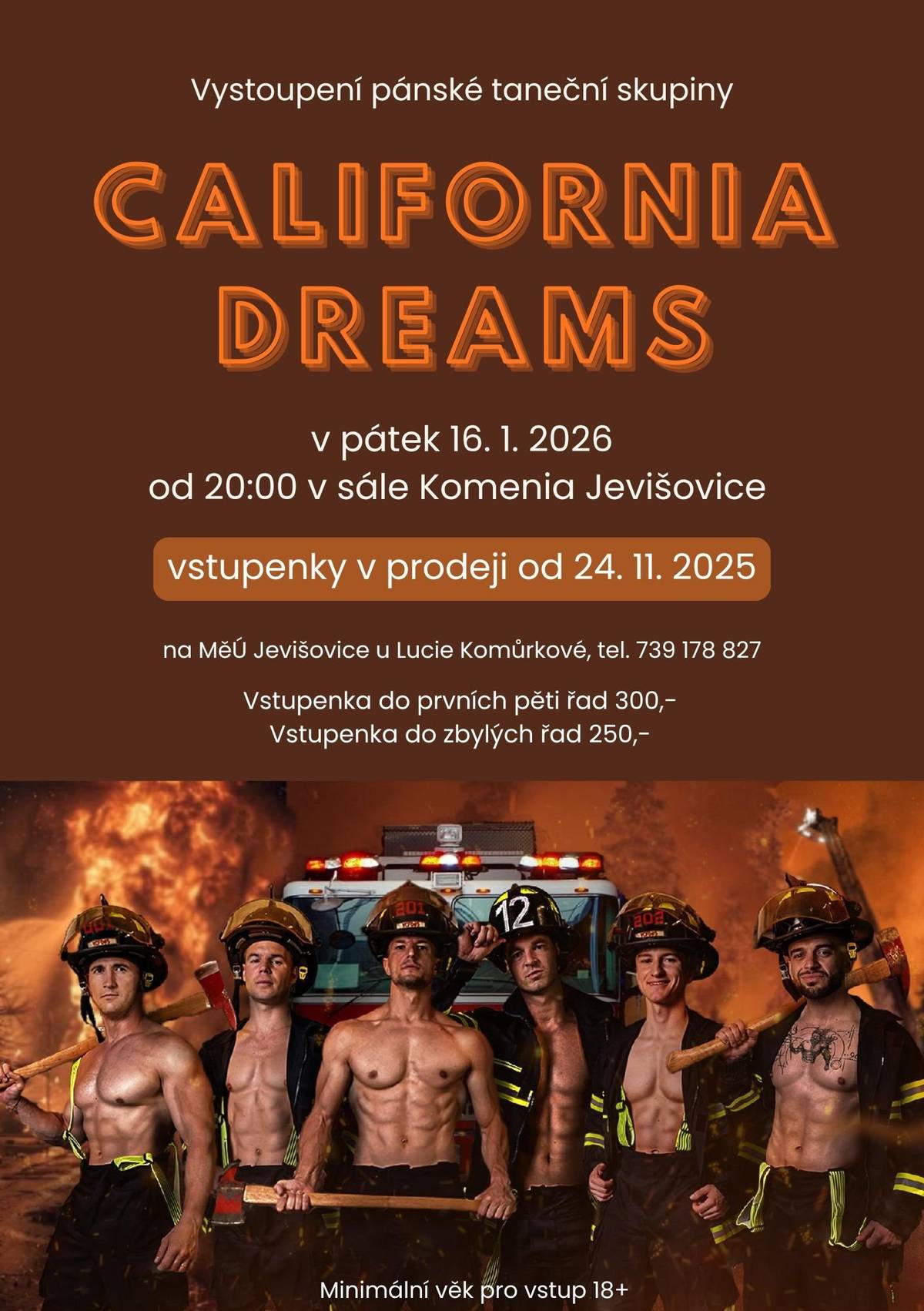 Vstupenky v prodeji od 24.11.2025. Více informací na plakátu.