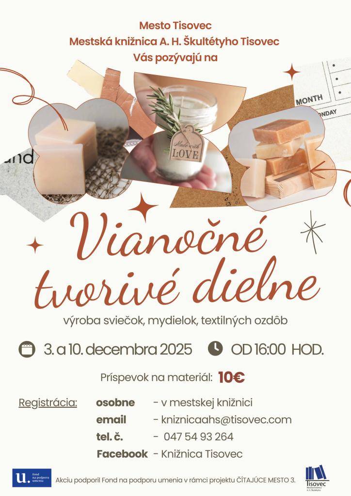 Vianoce sú čarovné a ich tvorivé čaro chceme preniesť aj k nám do knižnice.