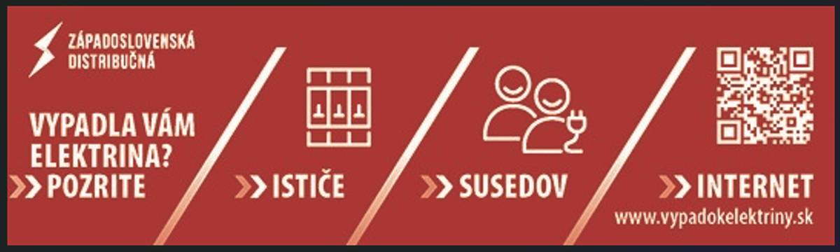 O aktuálnych poruchách a plánovaných odstávkach elektrickej energie sa môžete informovať prostredníctvom webovej aplikácie "Výpadok elektriny" (www.vypadokelektriny.sk). Aplikácia poskytuje prehľadné/aktuálne informácie o: - neplánovaných výpadkoch elektrickej energie (poruchy), - plánovaných odstávkach z dôvodu údržby alebo modernizácie distribučnej siete.