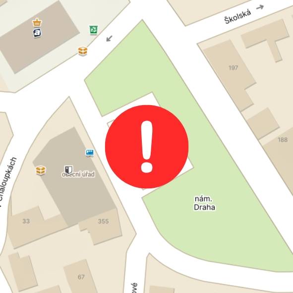 Žádáme občany, aby uvolnili hlavní parkoviště na nám. Draha z důvodu konání akce Rozsvícení vánočního stromu. Přípravy akce budou probíhat průběžně již od pátku 28. 11. dopoledne. Prosíme využijte jiná místa k odstavení vozidel. Děkujeme za spolupráci.